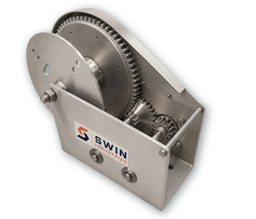 Spur Gear 800 kg Hand Winch SS304 / SS316